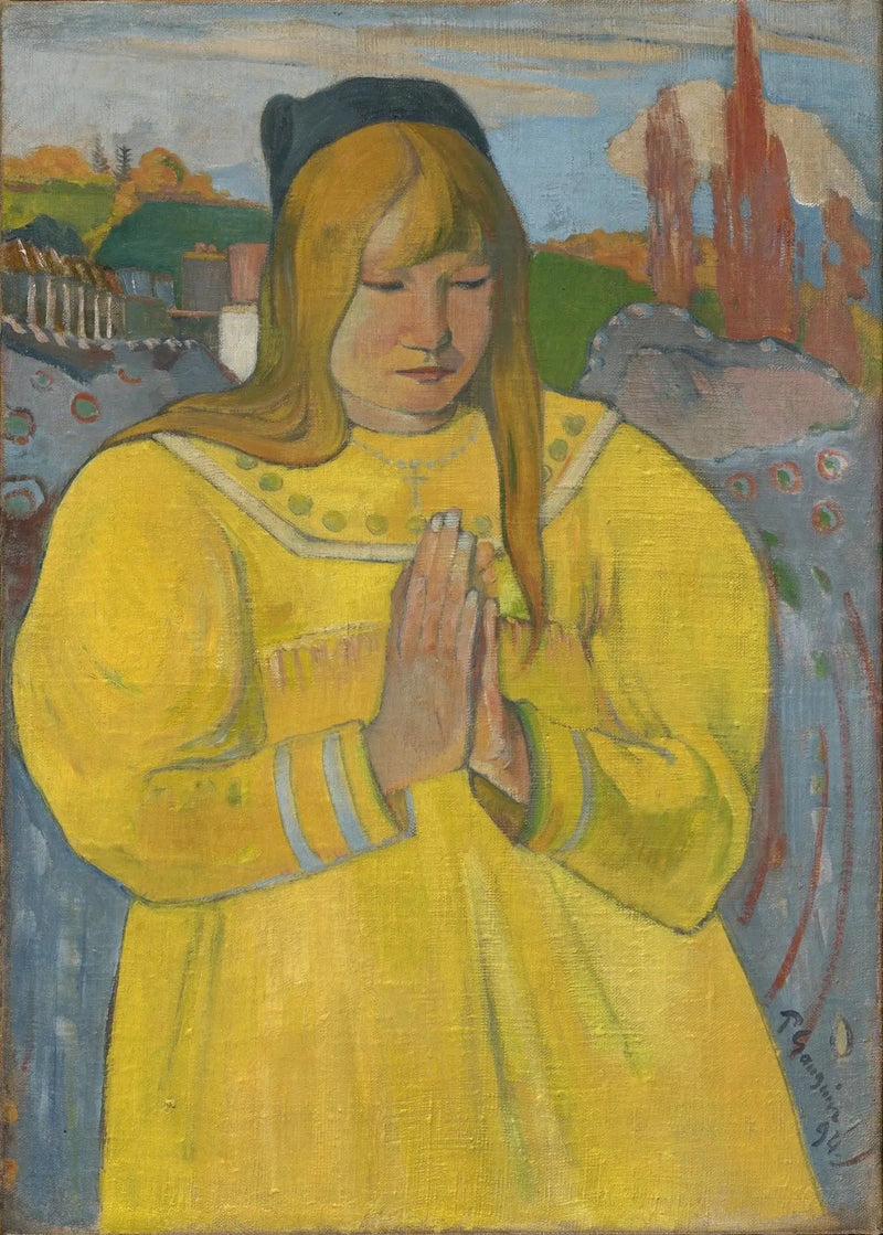 Bretonin im Gebet - Paul Gauguin