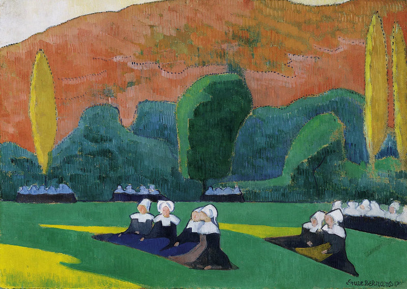 Bretoninnen beim Pardon - Émile Bernard