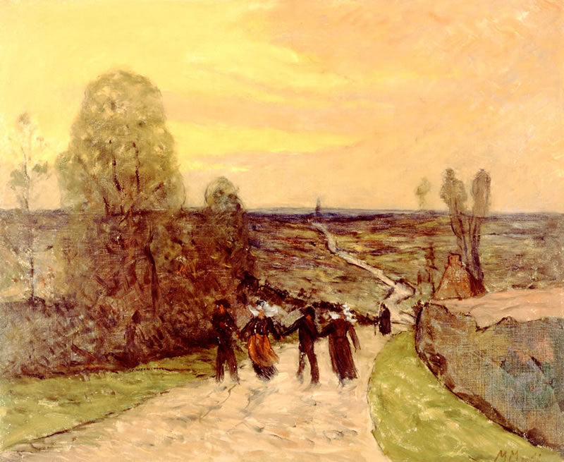 Bretonen auf der Straße - Maxime Maufra