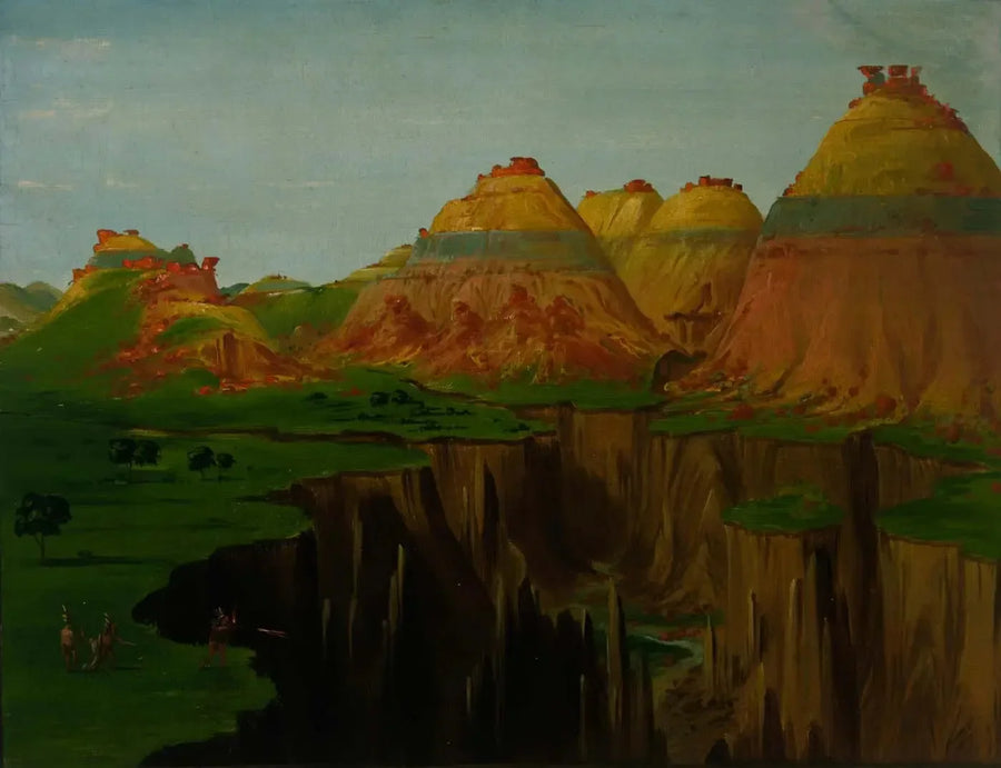 « Brick Brennöfen », Clay Bluffs, à 1 900 miles au-dessus de Saint-Louis - George Catlin