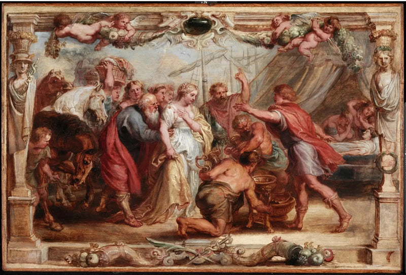 Briseis zurück zu Achilles - Peter Paul Rubens