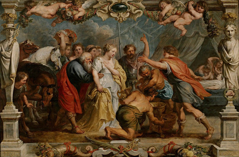 Briseis an Achilles zurückgegeben von Nestor - Peter Paul Rubens