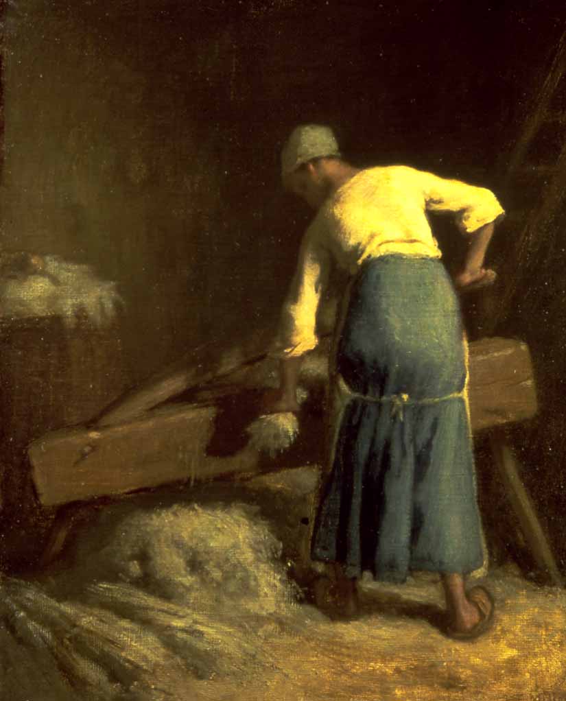 Briser le Leinen - Jean-François Millet