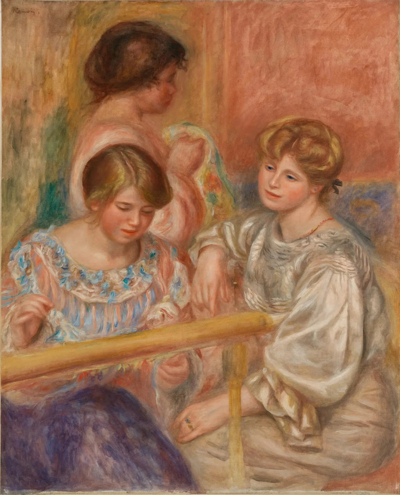 Die Stickerinnen - Pierre-Auguste Renoir