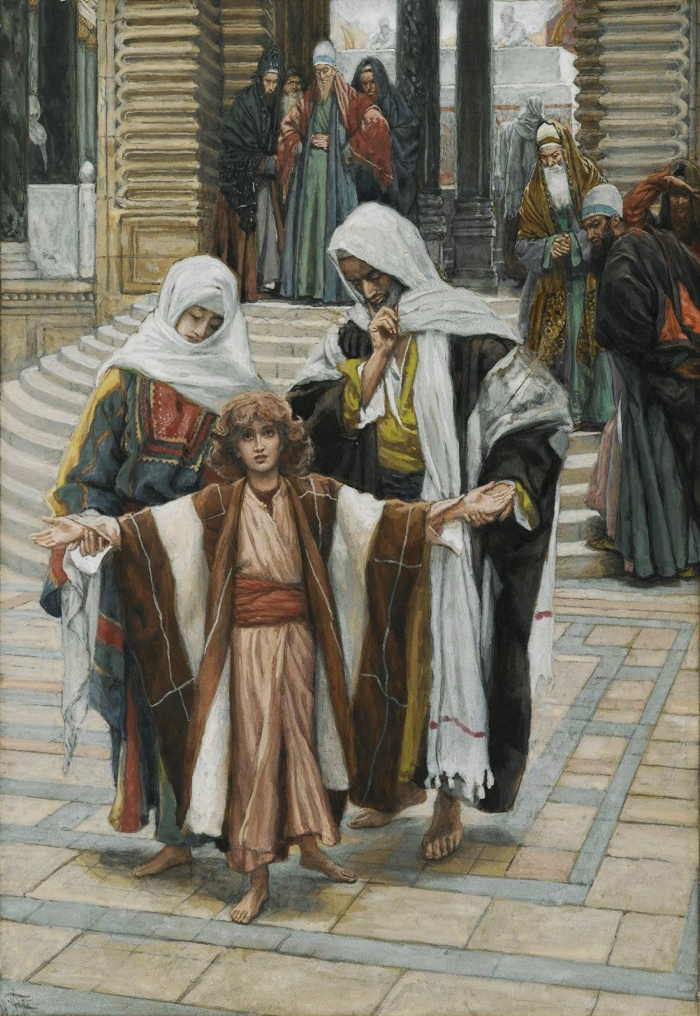 Jésus retrouvé dans le Temple - James Tissot