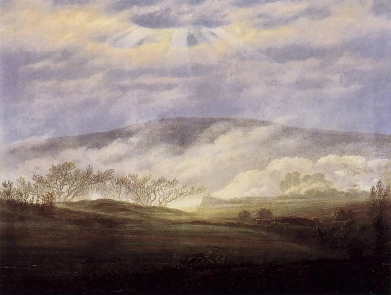 Nebel im Elbtal - Caspar David Friedrich