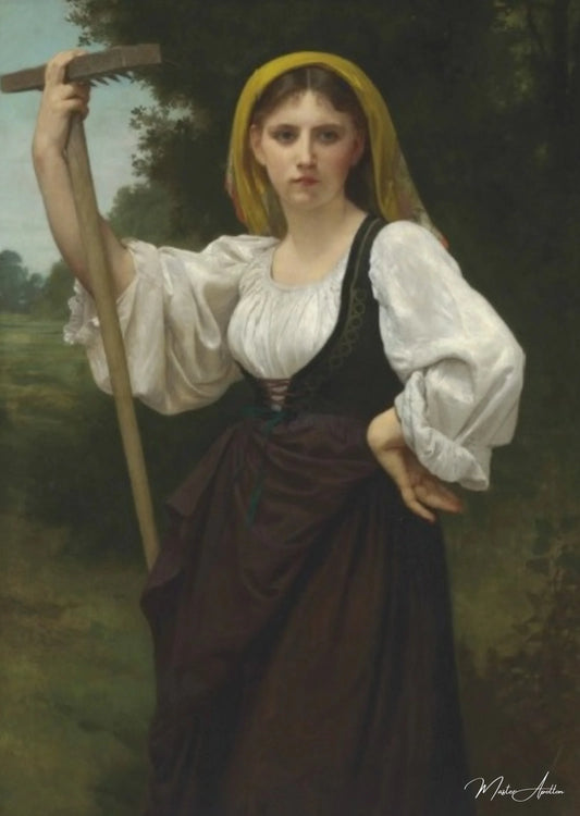 Broyeur de foin - William Bouguereau - Reproductions de tableaux et peintures haut de gamme