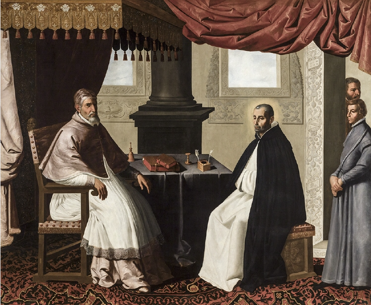 Bruno di Segni mit Urban II - Francisco de Zurbarán
