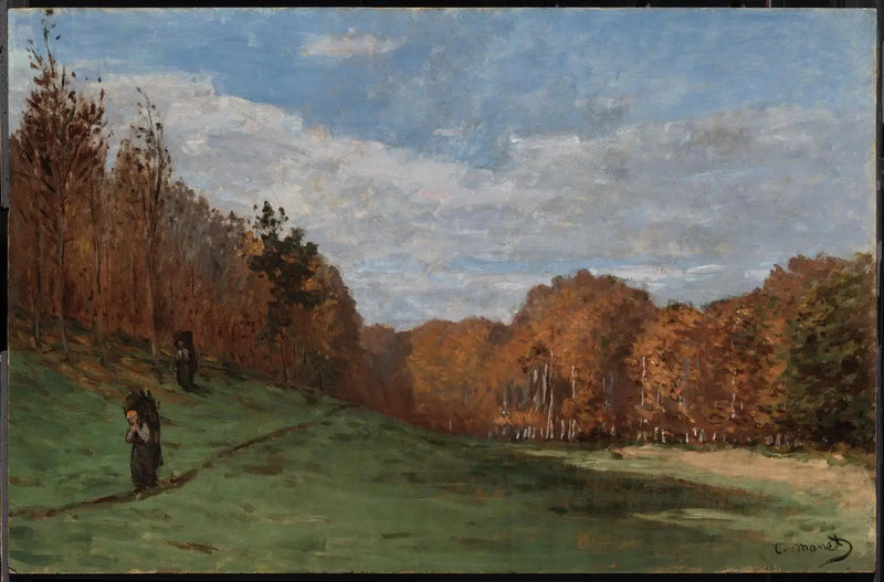 Die Holzfäller am Waldrand W18 - Claude Monet