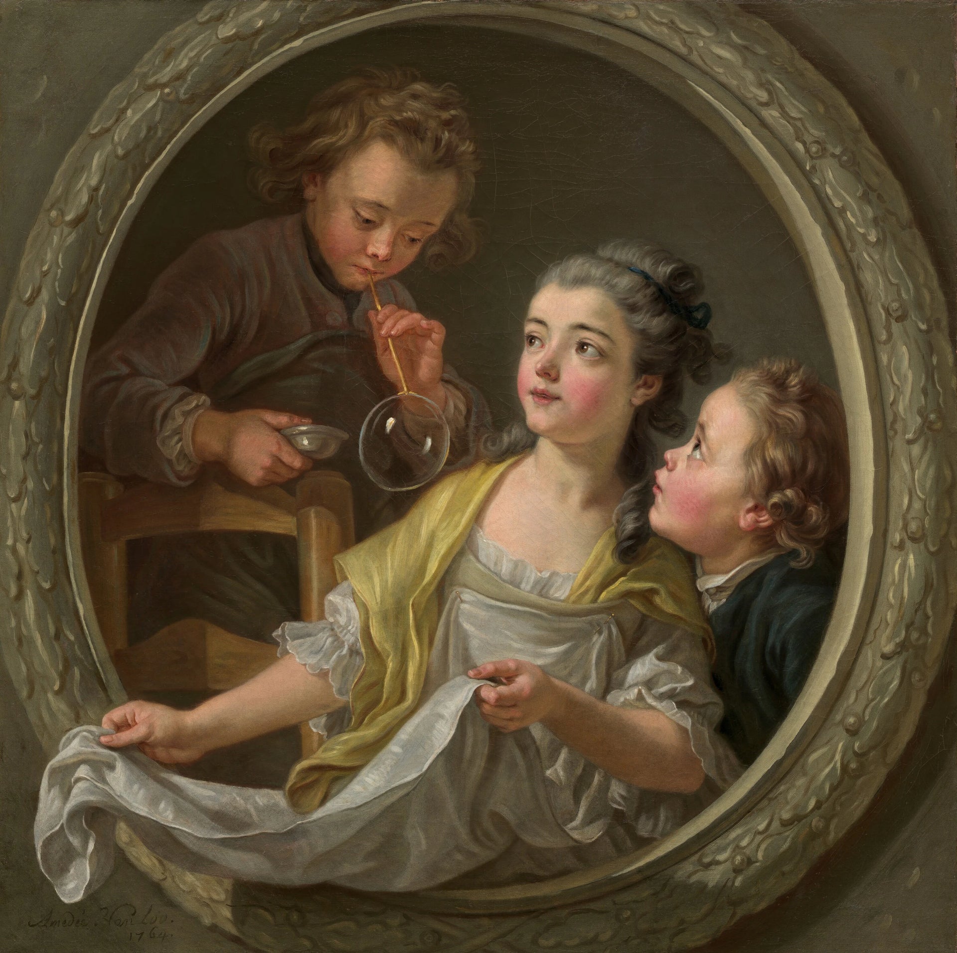 Bulles de savon - Charles Amédée Philippe Van Loo