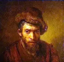 Büste eines Mannes mit einem Pelzhut - Rembrandt