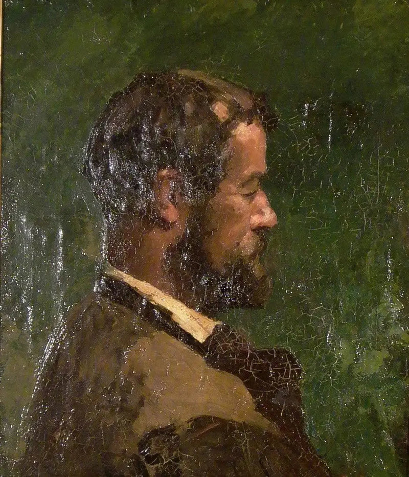Büste eines Mannes im Profil - Gustave Courbet