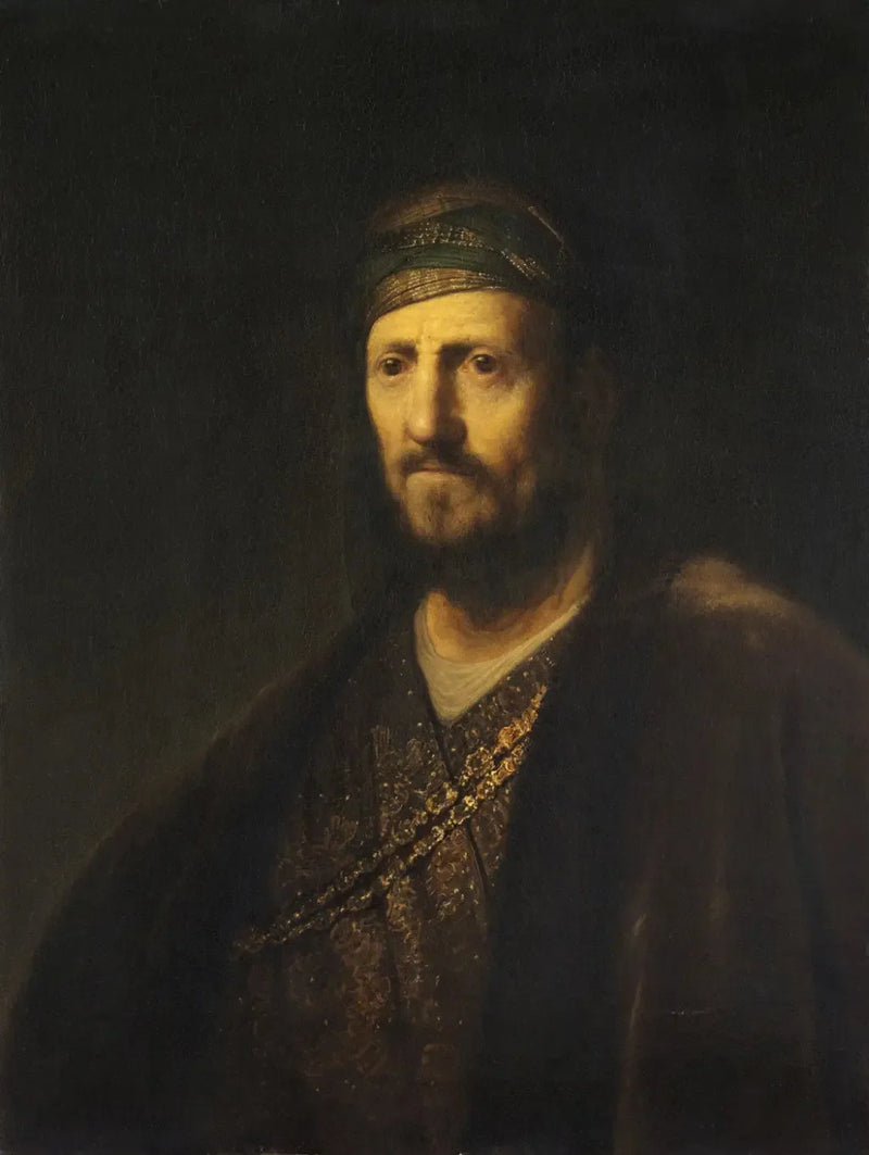 Büste eines Mannes in orientalischem Kostüm - Rembrandt