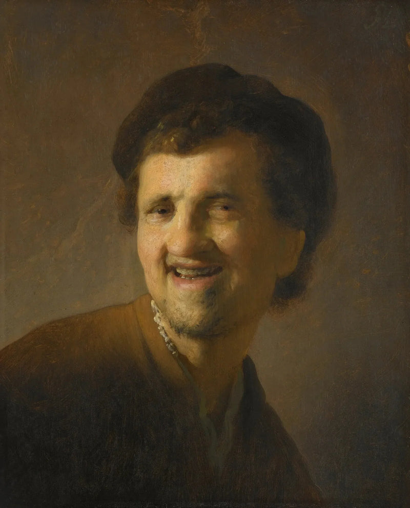 Büste eines lachenden jungen Mannes - Rembrandt