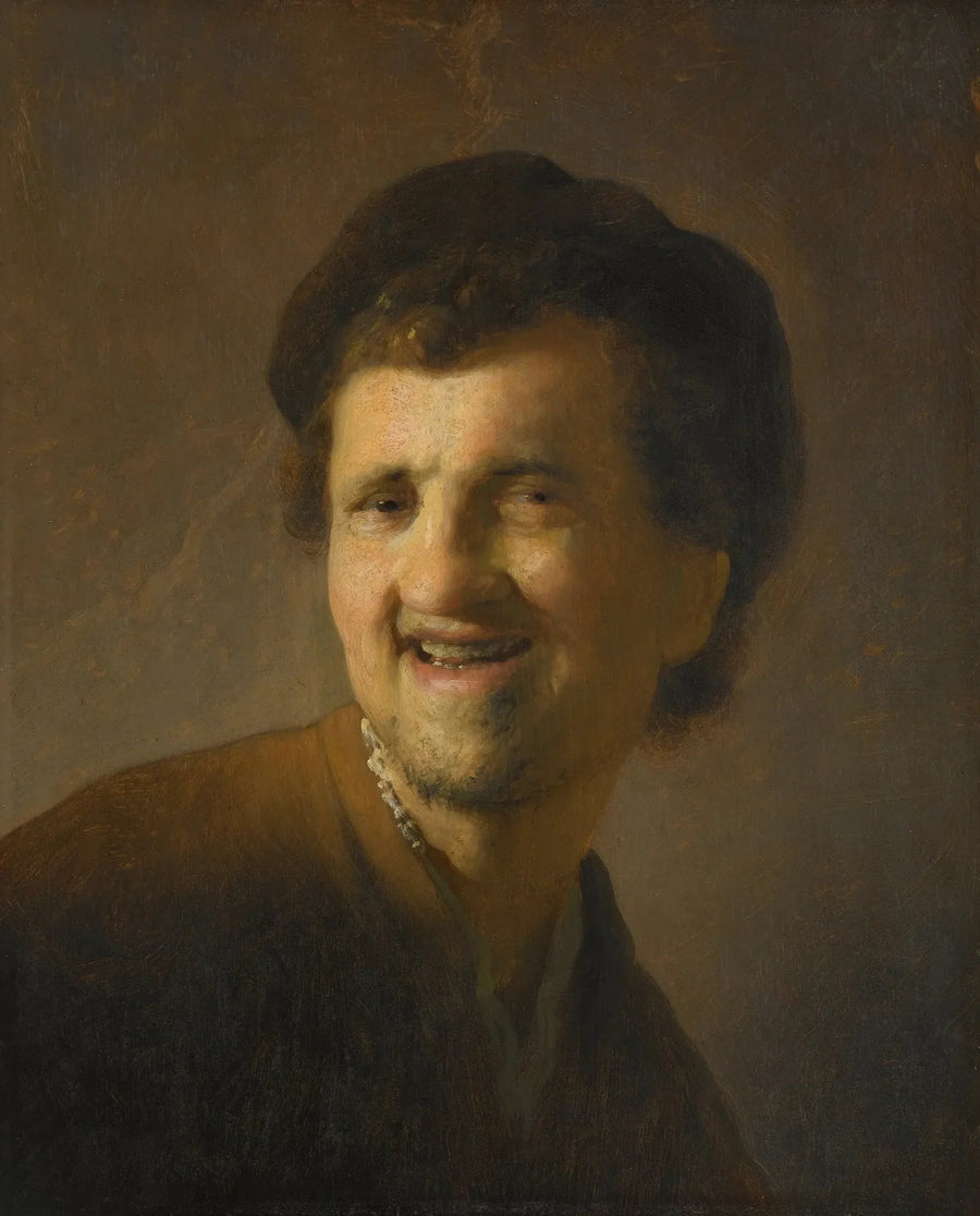 Büste eines lachenden jungen Mannes - Rembrandt