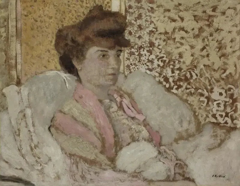Sitzende Frauenskulptur (Misia Natanson) - Édouard Vuillard