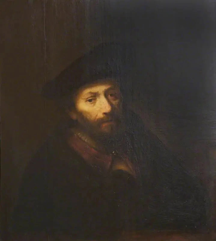Büste eines Mannes mit Bart und Barett - Rembrandt