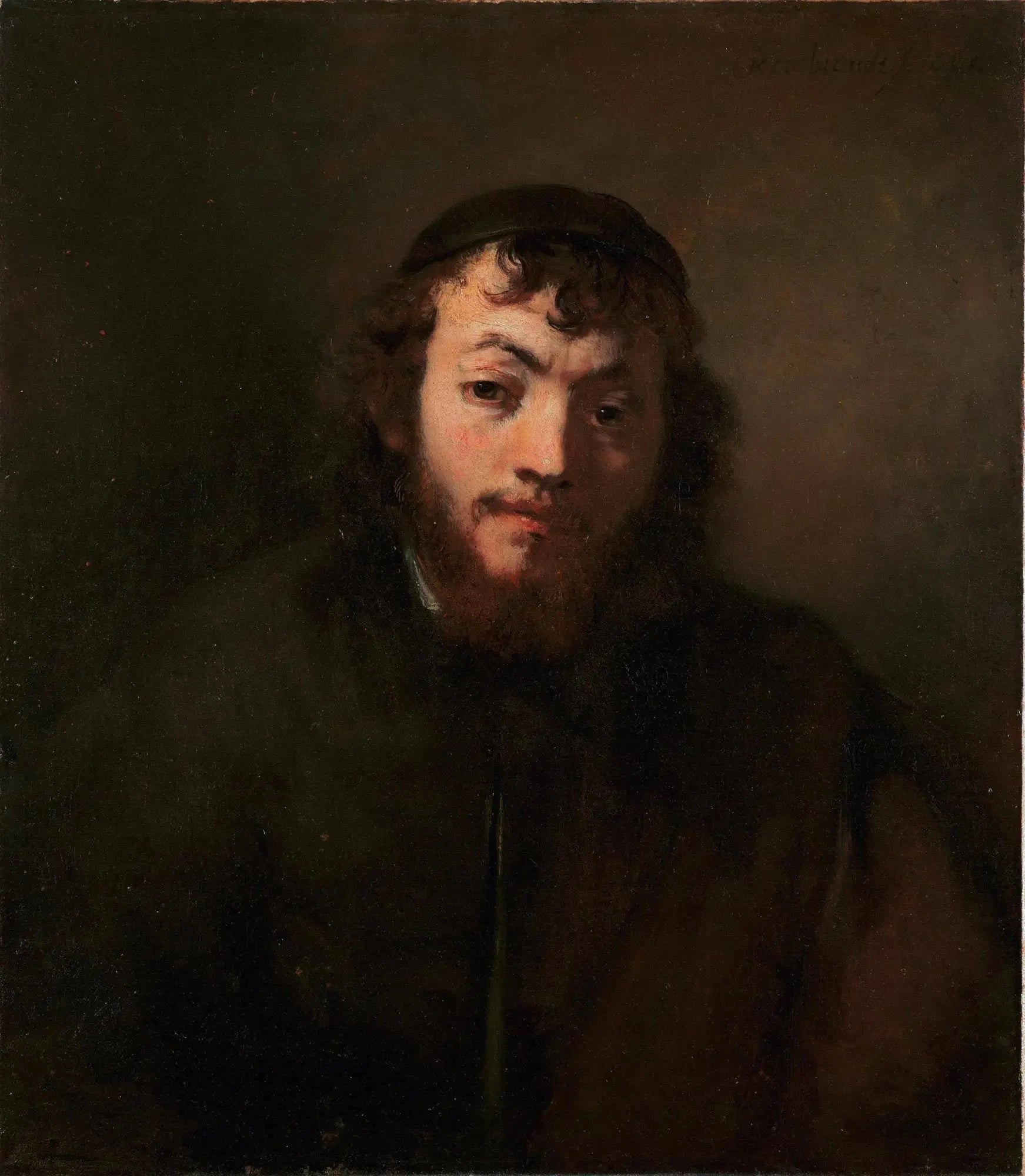 Buste d’un jeune homme juif — Rembrandt, 1663, Kimbell Art Museum