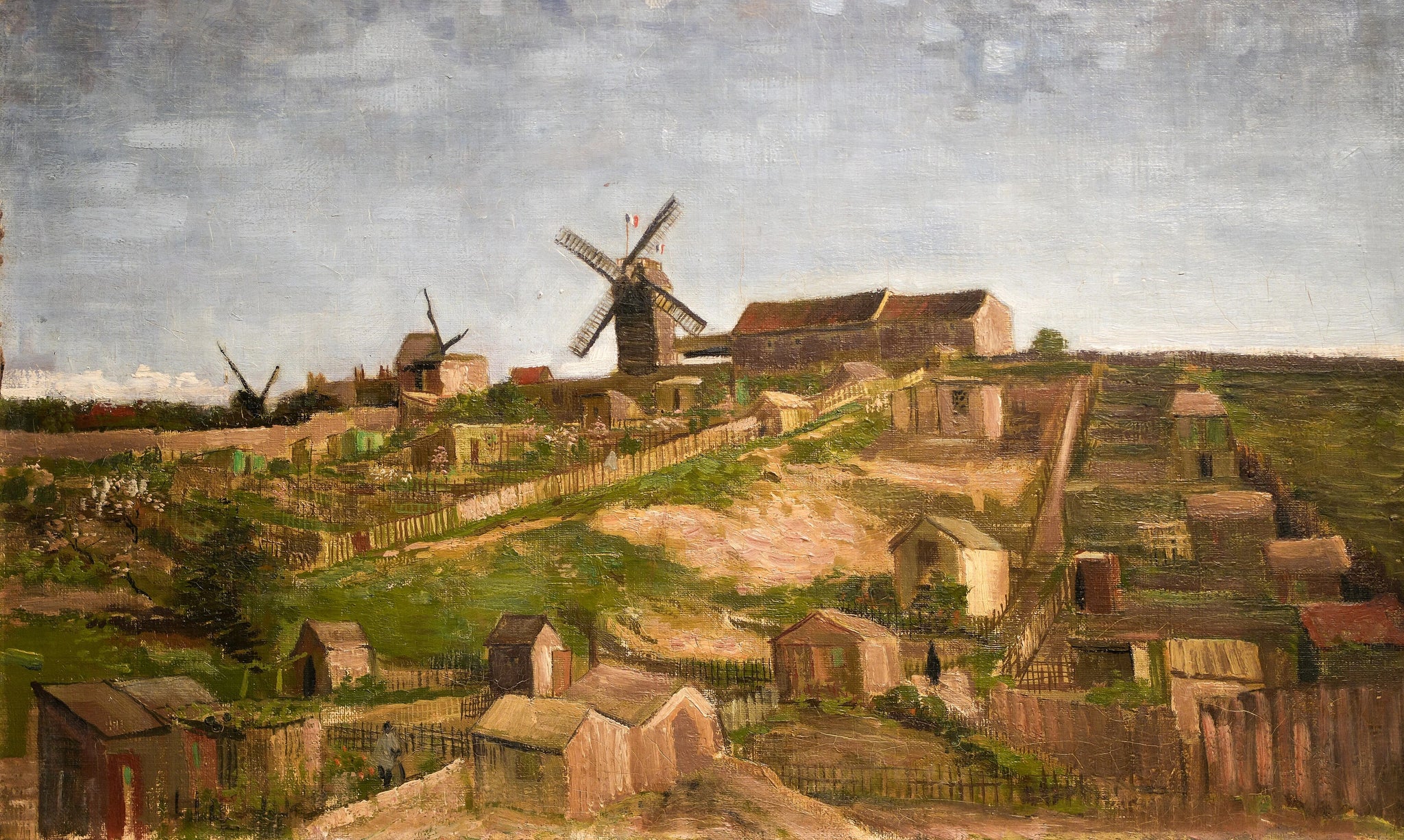 La Butte Montmartre F266 — moulins et jardins vus par Vincent van Gogh