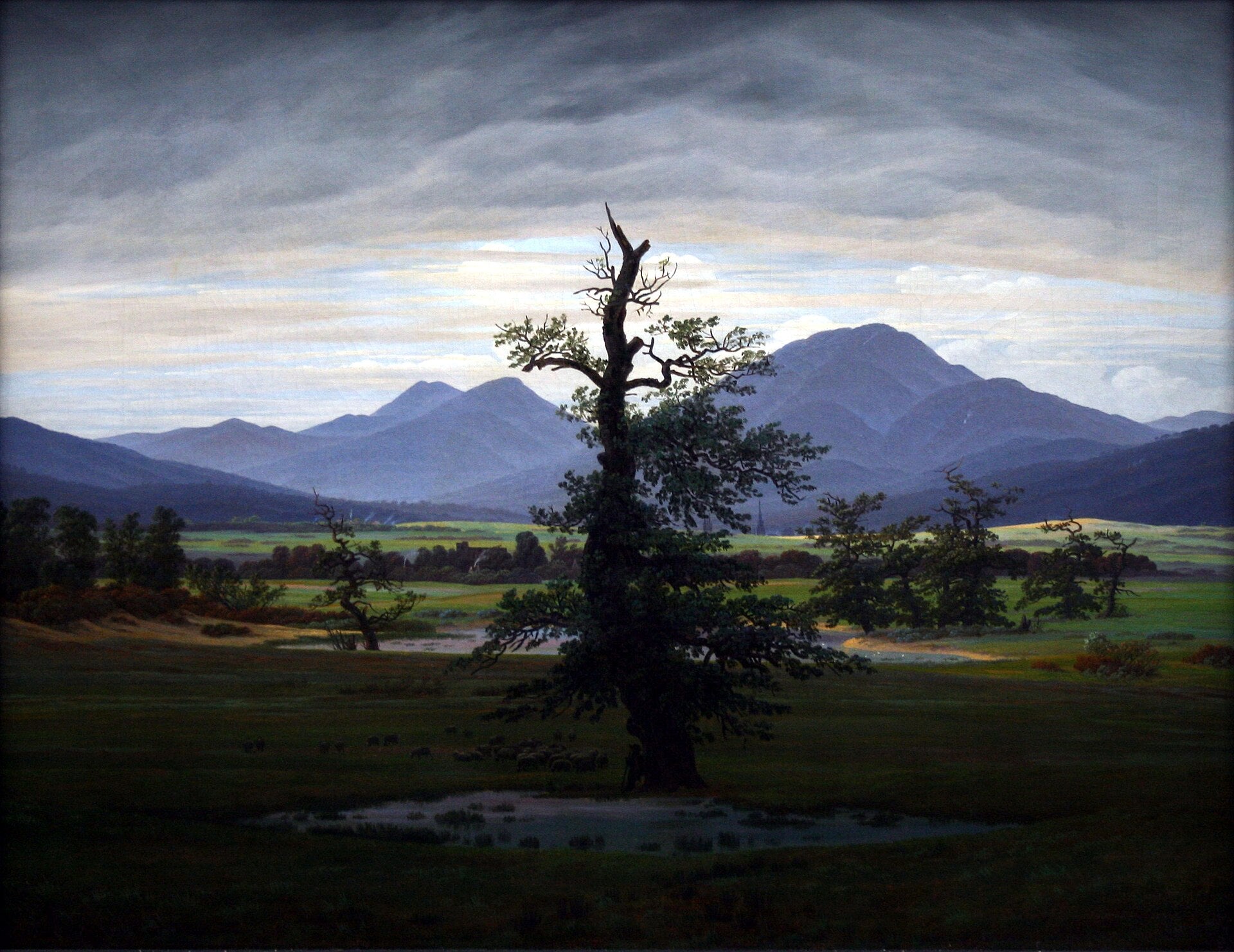 L’Arbre solitaire - Caspar David Friedrich