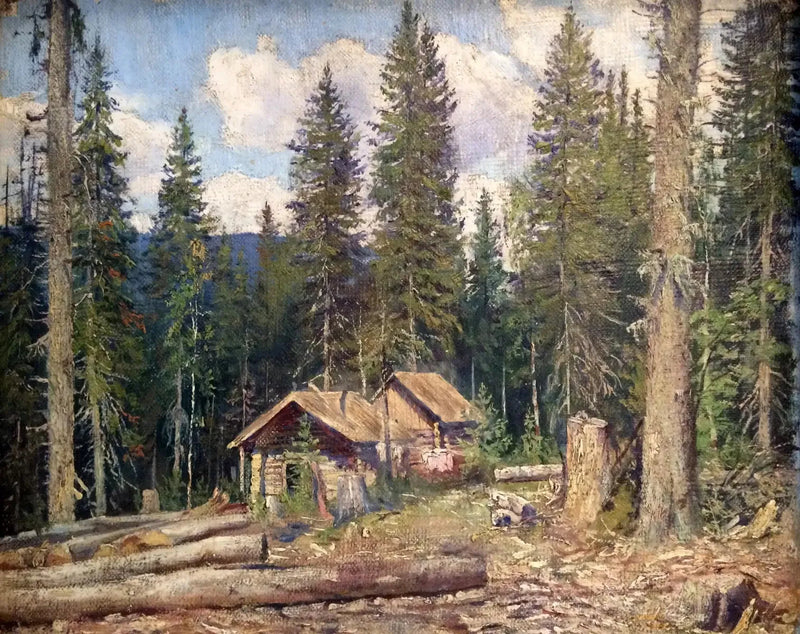 Hütte im Wald - Ivan Chichkine