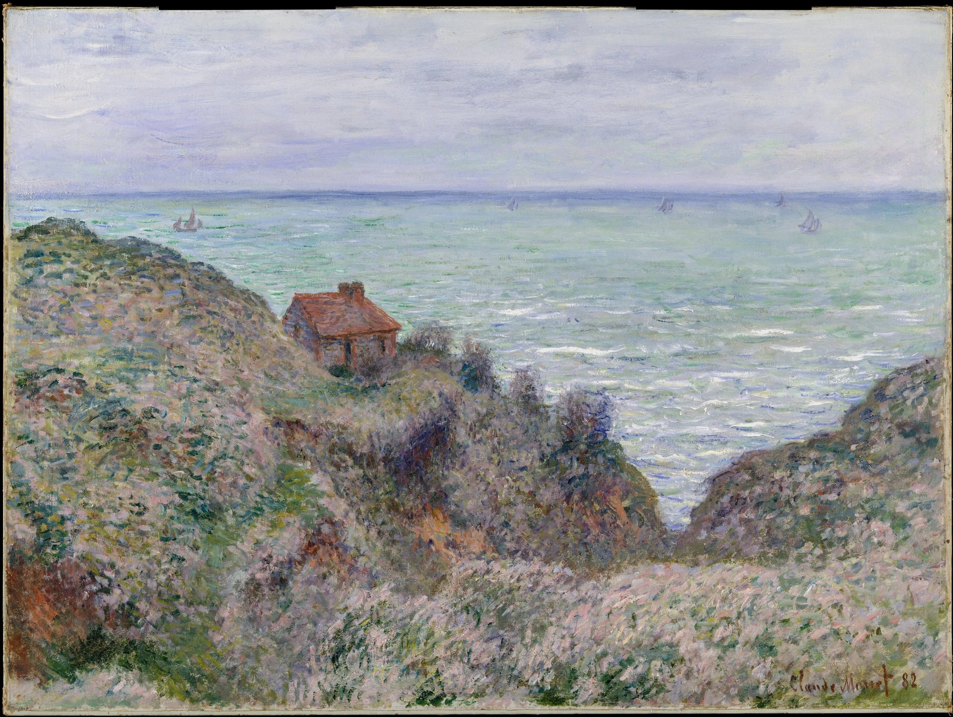 Cabane de la garde douanière W731 par Claude Monet, Metropolitan Museum of Art