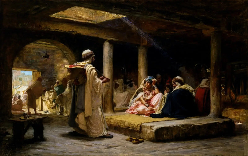 Café in Biskra, Algerien - Frederick Arthur Bridgman