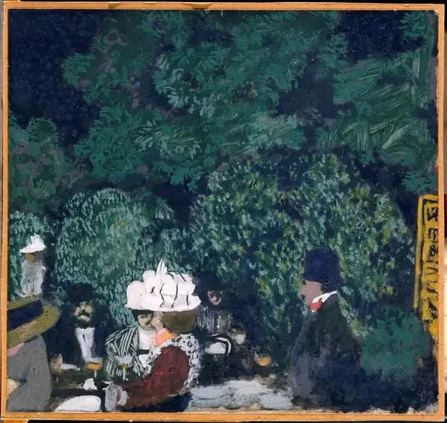 Café am Bois de Boulogne - Édouard Vuillard
