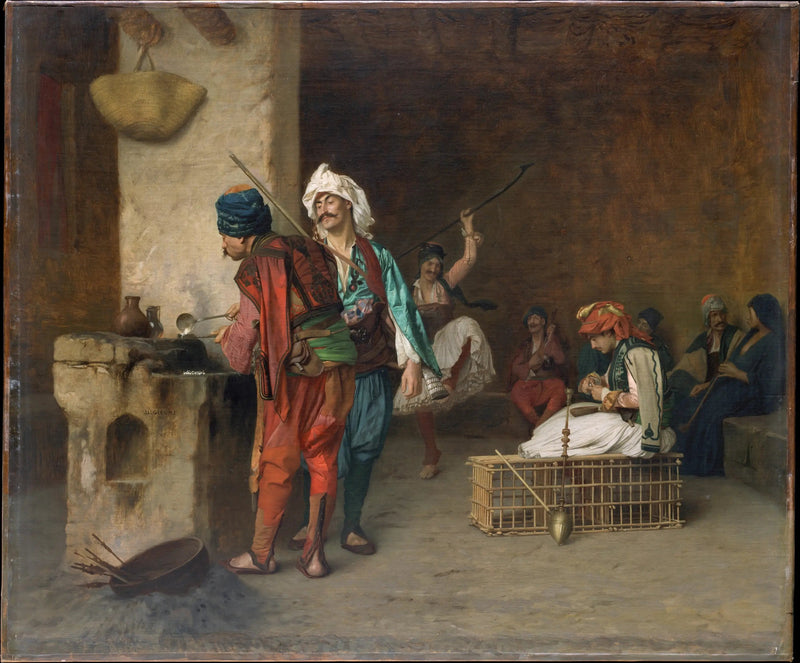 Café House, Kairo (Casting Bullets) - Jean-Léon Gérôme