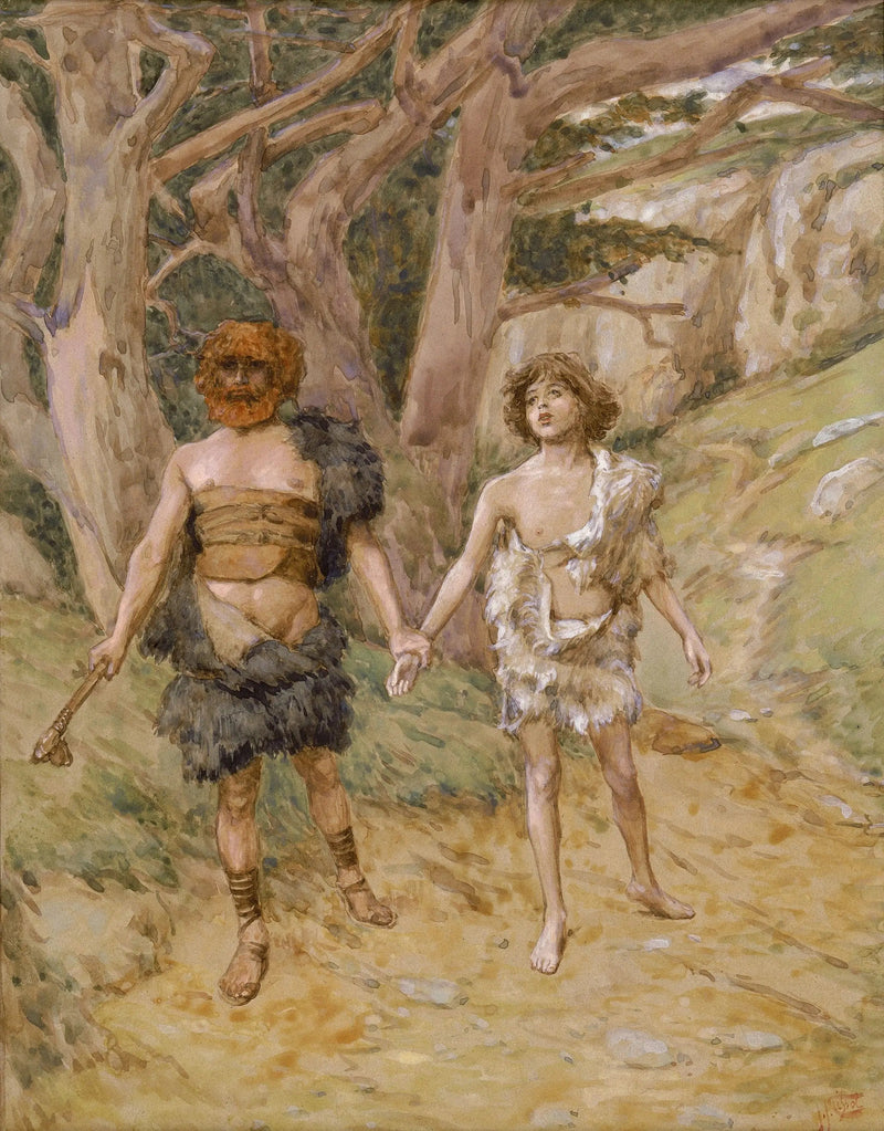 Kain führt Abel zum Tod - James Tissot