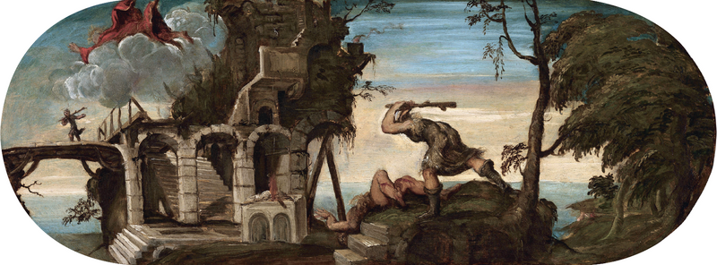 Kain tötet Abel - Jacopo Tintoretto