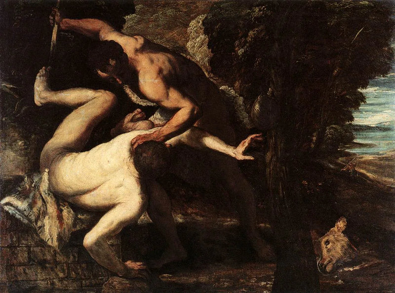 Kain tötet Abel (Der Tintoret) - Jacopo Tintoretto