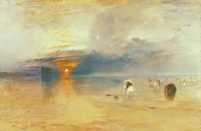 Calais Sands bei Niedrigwasser - Poissards sammeln Köder - J. M. W. Turner