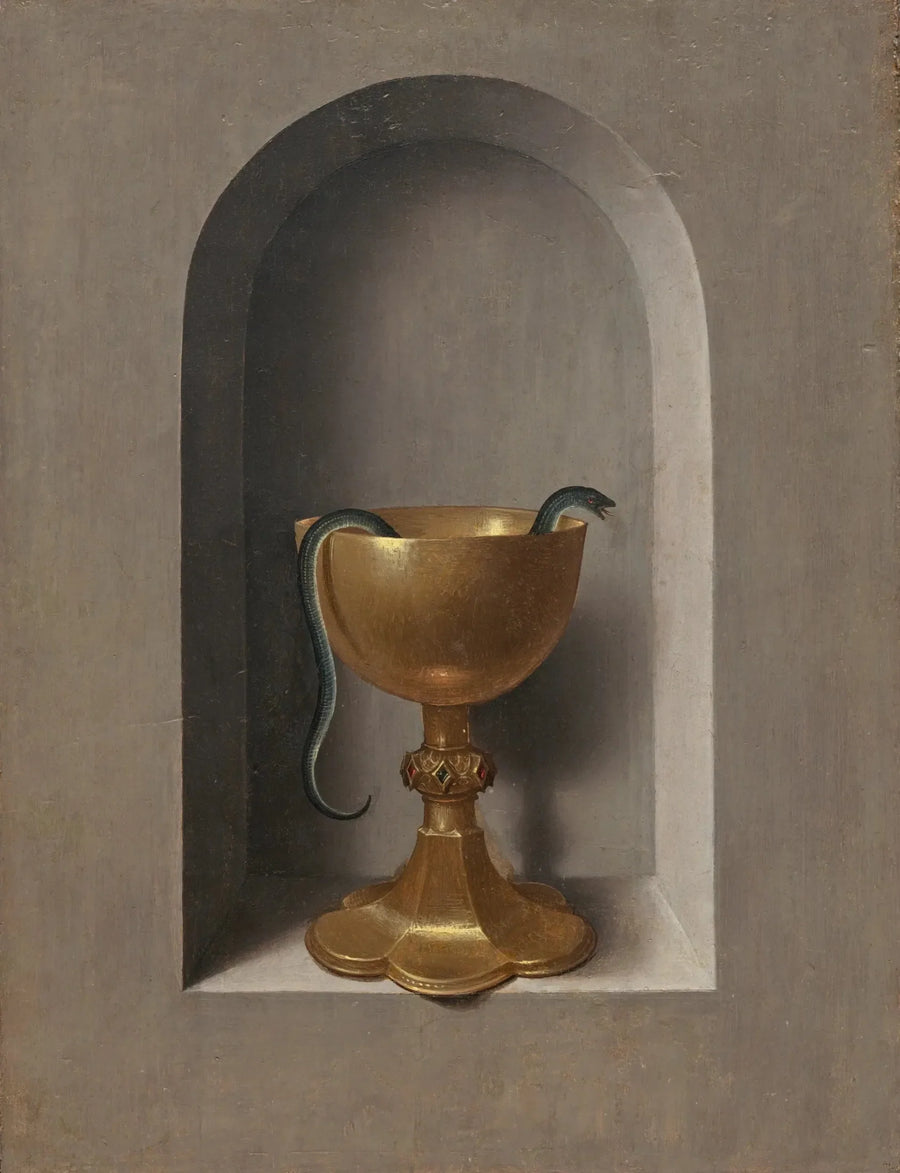 Kelch des heiligen Johannes Evangelist [revers] - Hans Memling