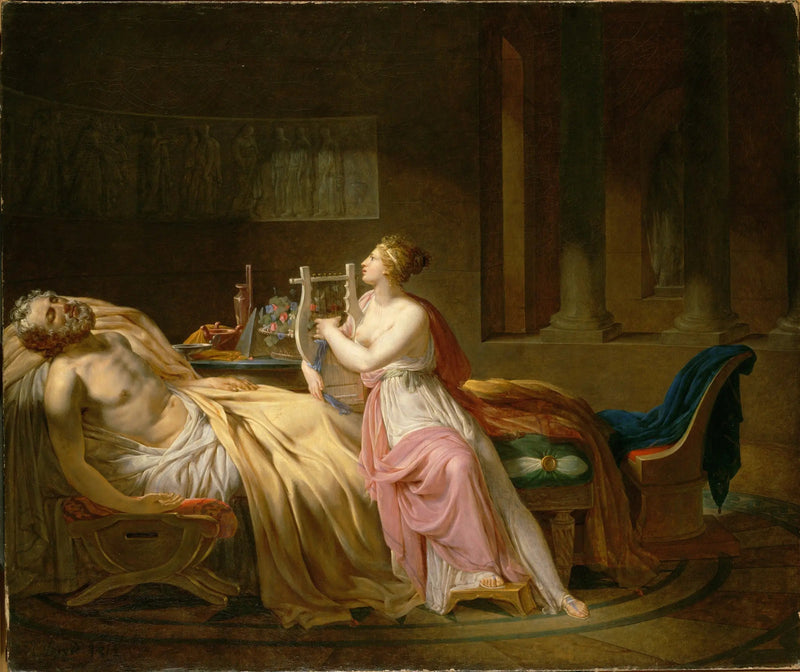 Calliope weint um Homer - Jacques-Louis David