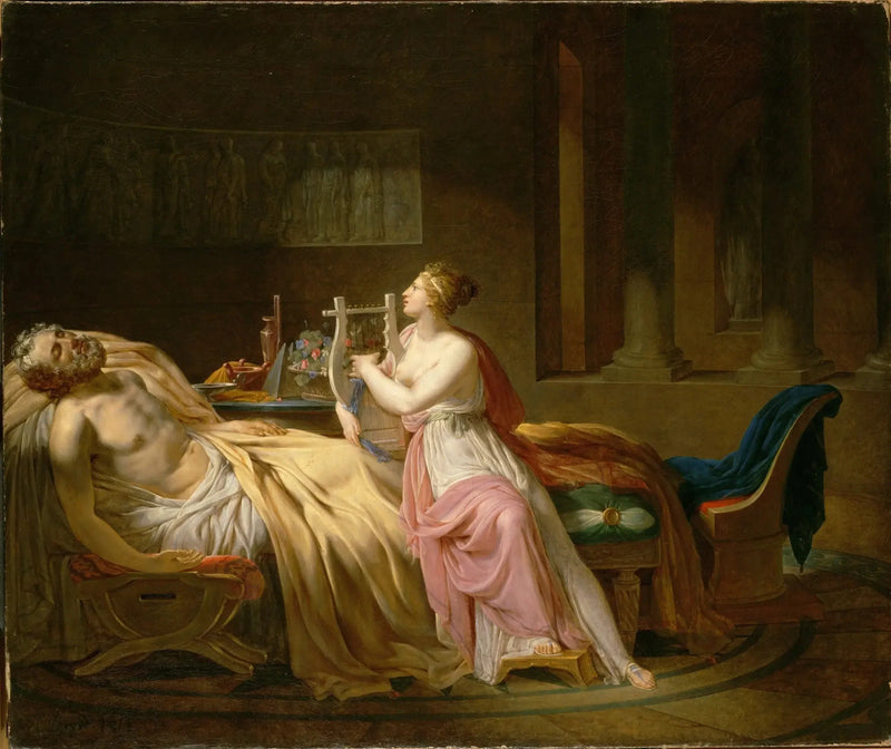 Calliope weint um Homer - Jacques-Louis David