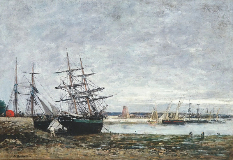 Camaret, Niedrigwasser in der Bucht - Eugène Boudin