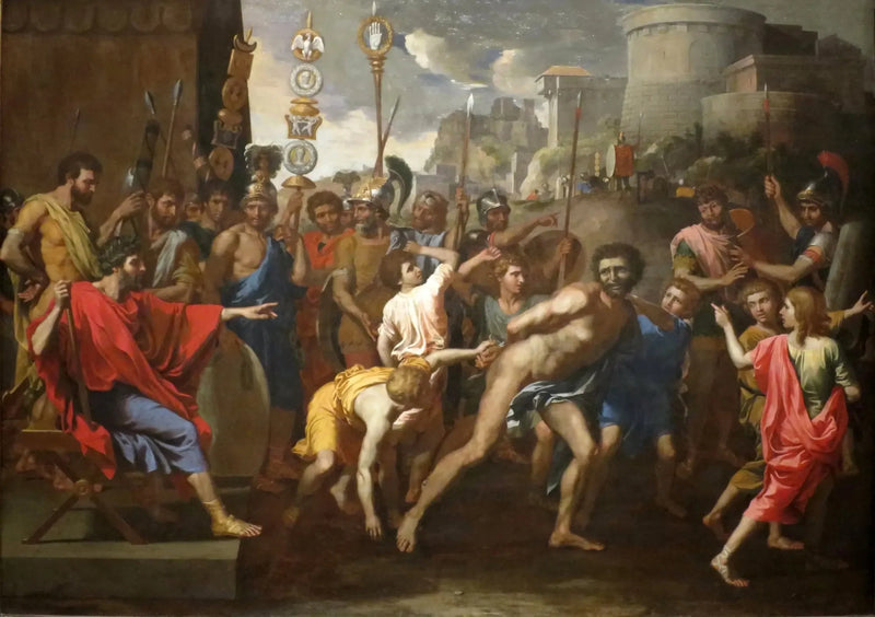 Camille und der Schulmeister von Faliéries - Nicolas Poussin