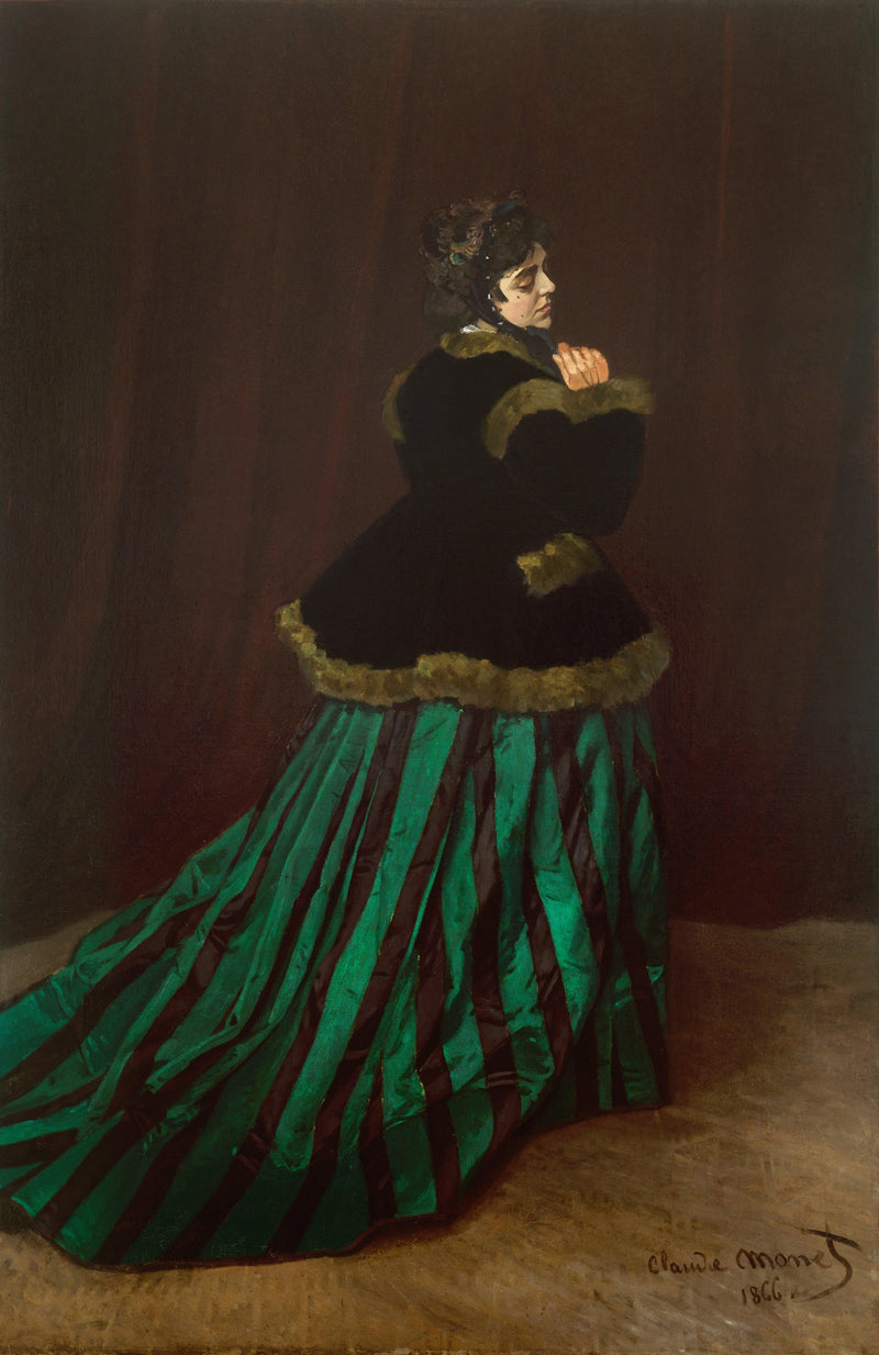 Camille oder Die Frau im grünen Kleid W65 - Claude Monet