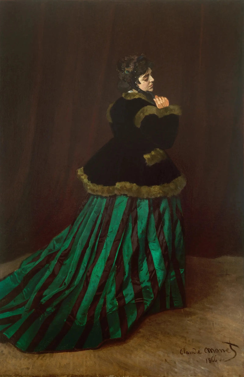 Camille oder Die Frau im grünen Kleid W65 - Claude Monet