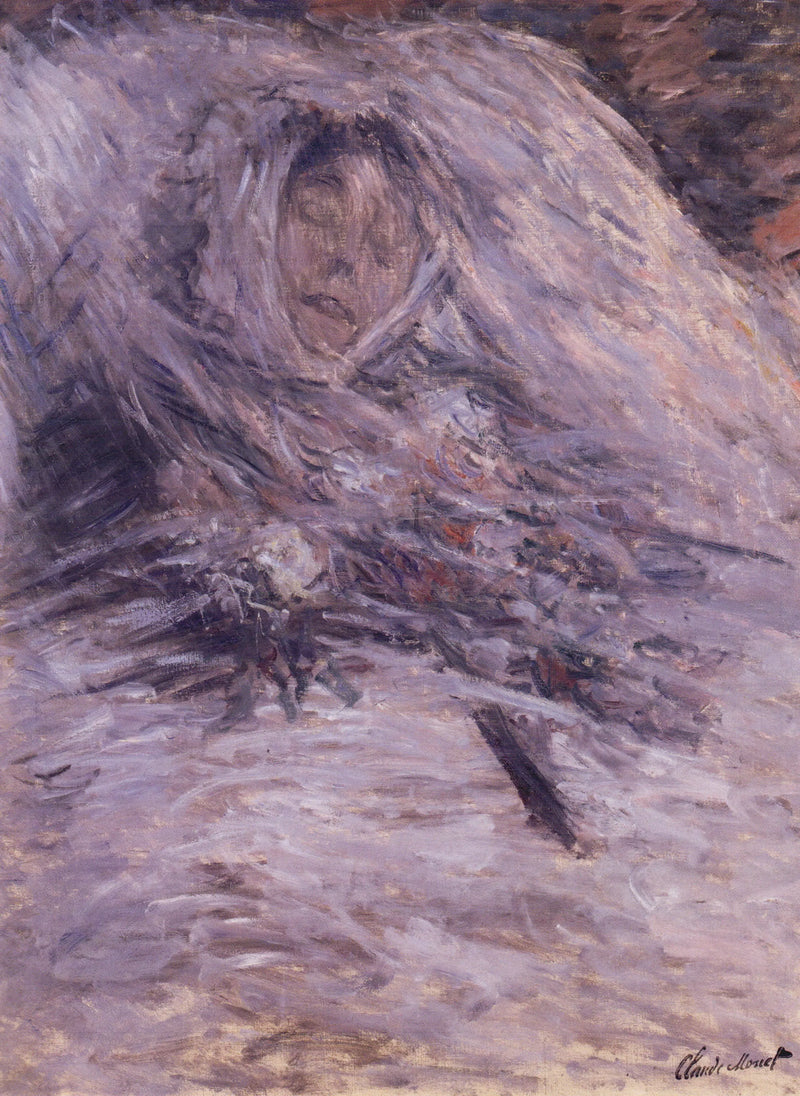 Camille auf ihrem Sterbebett - Claude Monet