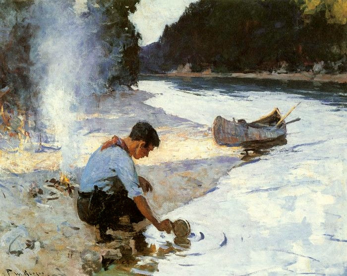 Camp - Frank Weston Benson image 1 reproduction de peinture à l’huile