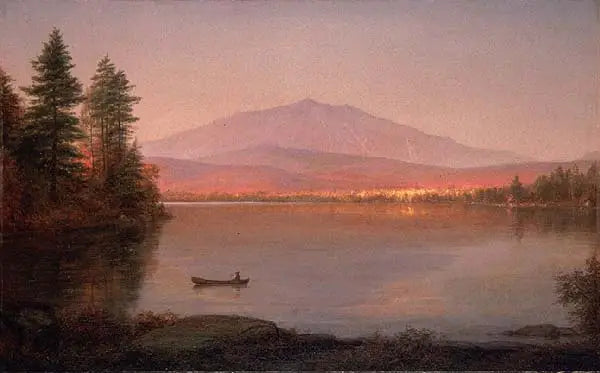 Camp Le Mont Katahdin de Millinocket - Frederic Edwin Church image 1 copie de tableau peinte à la main