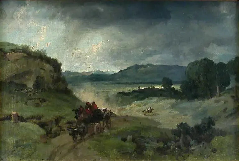 Romische Landschaft - Jean-Baptiste Camille Corot