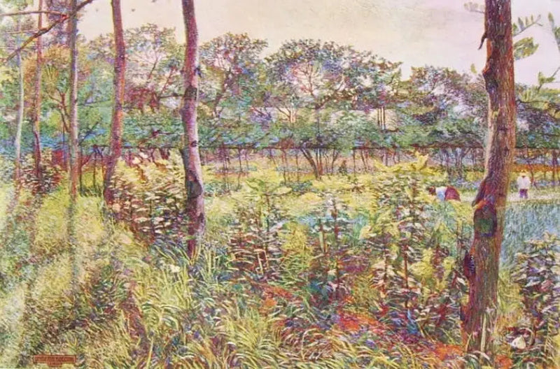 Lombardische Landschaft - Umberto Boccioni