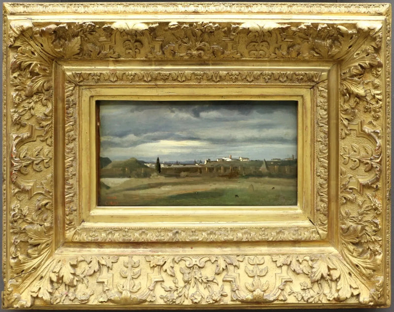 Römische Landschaft. Der Monte Testaccio - Jean-Baptiste Camille Corot