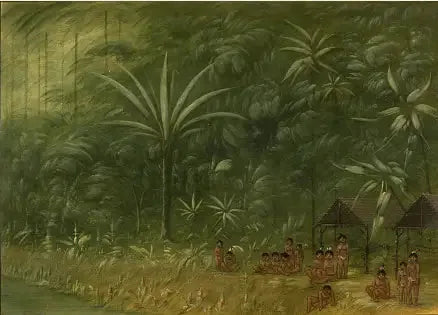 Campement de Cocomas - Blick zum Ufer - George Catlin