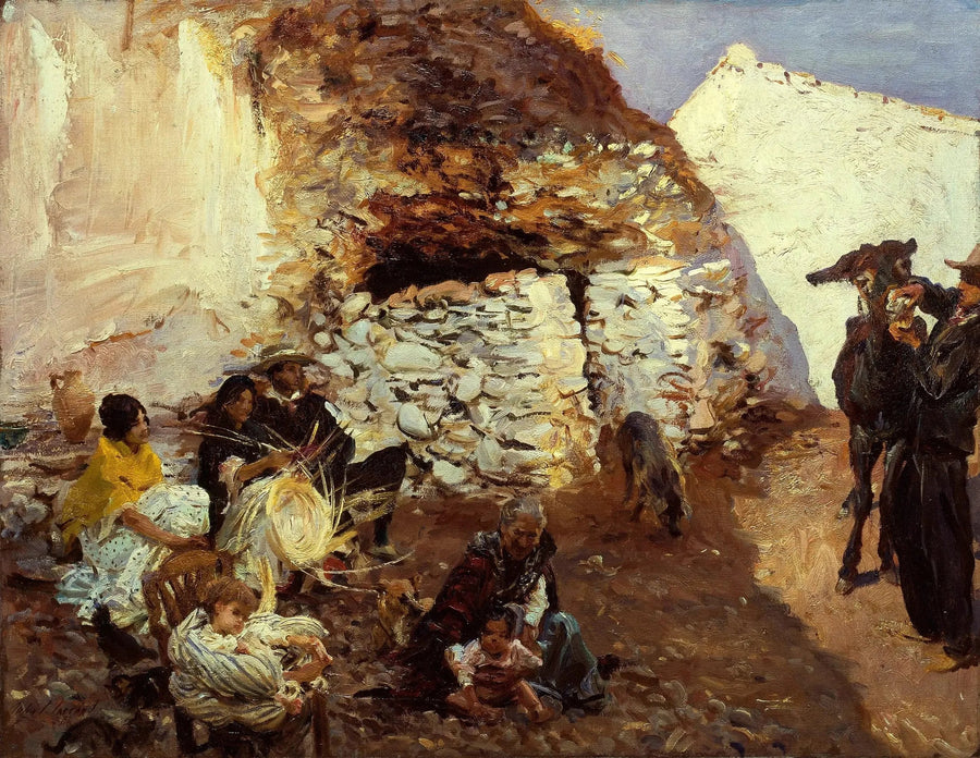Zigeunerlager, Granada, Spanien - John Singer Sargent