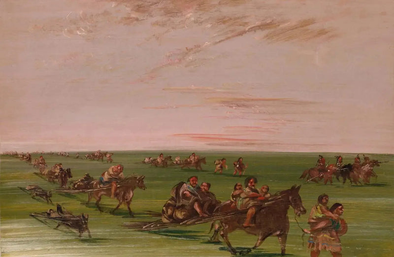 Mobile Lager der Sioux-Bande - George Catlin