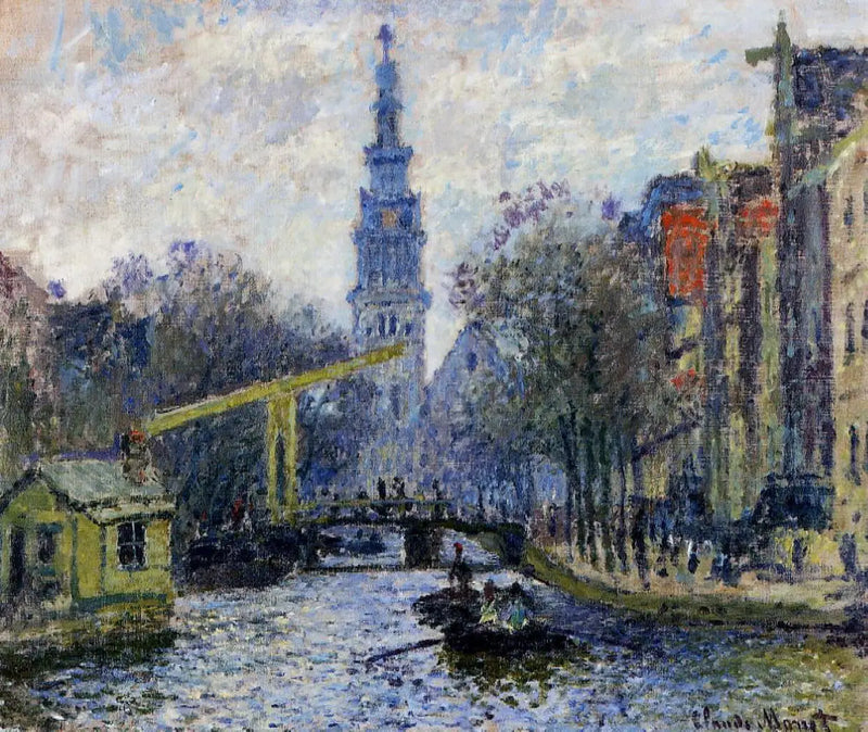 Kanal in Amsterdam - Claude Monet